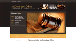 Desktop Screenshot of mcguirelawoffice.com